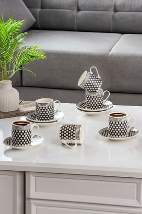 فنجان قهوه طوسی 6 نفره Porsima - کد 70377878