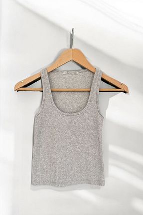بادی طوسی زنانه یقه U bb butik basic - کد 851343682
