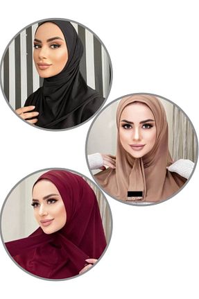 شال مشکی زنانه پنبه ای Organic Scarfs - کد 751636519