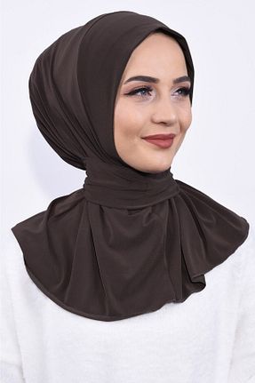روسری قهوه ای پنبه ای Organic Scarfs - کد 739310163