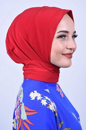 روسری قرمز پنبه پلی استر Organic Scarfs - کد 739089779