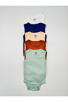 بادی و سرهمی نوزادی رنگی بچه گانه پنبه ای EFU BABY - کد 853811279