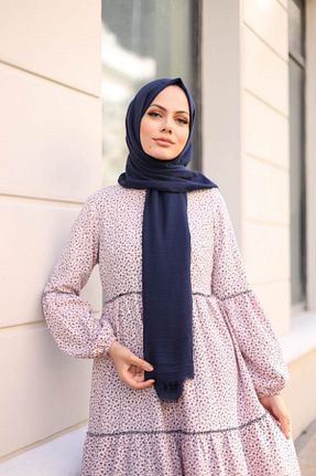 شال سرمه ای زنانه پنبه ای Hürremist - کد 174306925