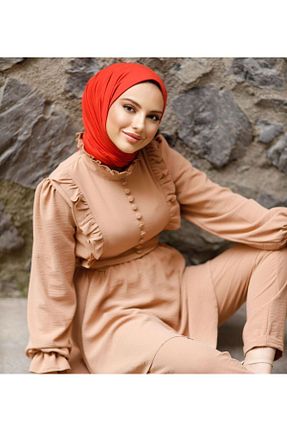روسری نارنجی پنبه ای Organic - کد 196129586