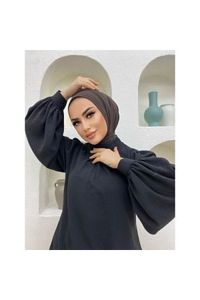 شال قهوه ای زنانه پنبه ای Helya - کد 256228012