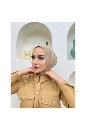 شال زرد زنانه پنبه ای Helya - کد 256092680