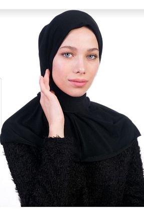شال مشکی زنانه پنبه ای Pamuk - کد 232662141