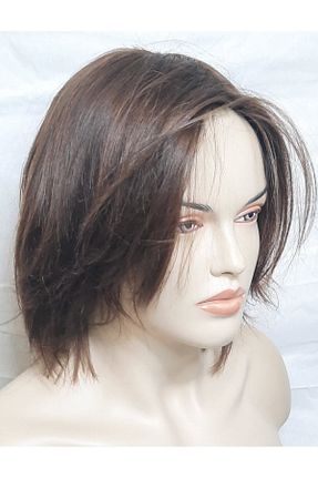 کلاه گیس قهوه ای زنانه İsmet peruk - کد 690477613