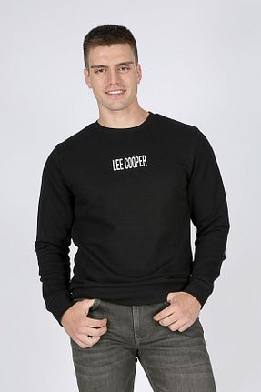 سوئیشرت مشکی مردانه ساده Lee Cooper - کد 853861400
