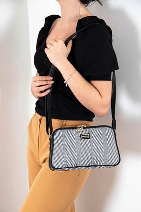 کیف پستچی سفید زنانه چرم مصنوعی Silver Polo - کد 77730244