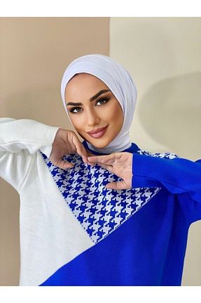 شال سفید زنانه پنبه ای Helya - کد 255296782