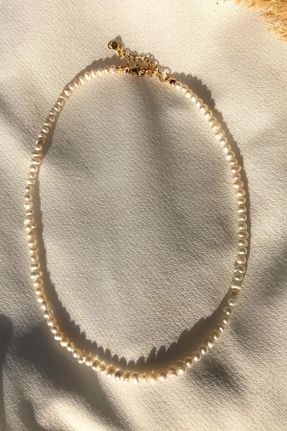 گردنبند مروارید سفید NBS Beautiful Naturel Stones - کد 853894301
