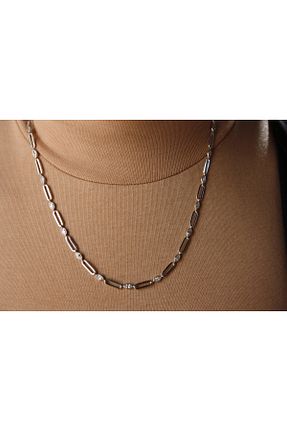 گردنبند نقره سفید زنانه 925 عیار EZİLA SİLVER - کد 853948306