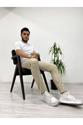 شلوار بژ مردانه پنبه - الاستین Kotçu Hüseyin - کد 853956704