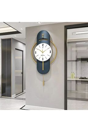 ساعت دیواری سرمه ای 40 x 80 MetaQuartz Aksesuar - کد 748805740