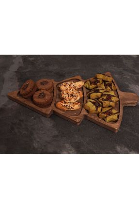 بشقاب قهوه ای چوب Rabo Craft - کد 793080840