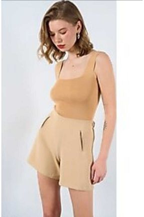 تونیک بژ زنانه تریکو İKBALL TEKSTİL - کد 840399854