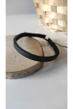 دستبند جواهر مشکی زنانه چرم Esey Dizayn - کد 264095402