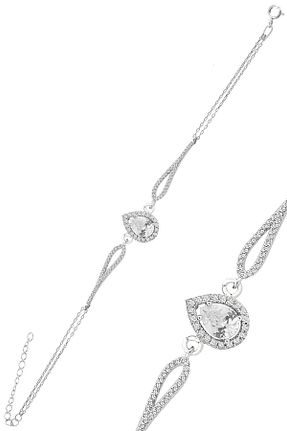 دستبند نقره سفید زنانه 925 عیار Söğütlü Silver - کد 745218026