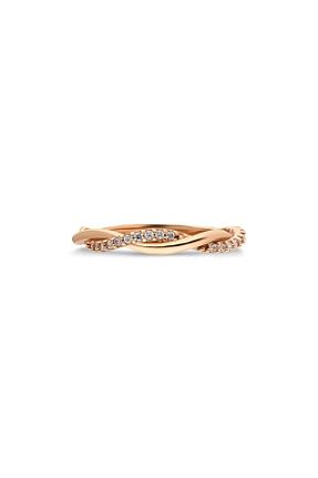 انگشتر نقره صورتی زنانه زیرکن FasekGold - کد 289737056