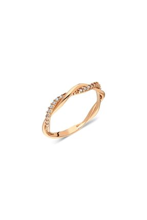 انگشتر نقره صورتی زنانه زیرکن FasekGold - کد 289737056