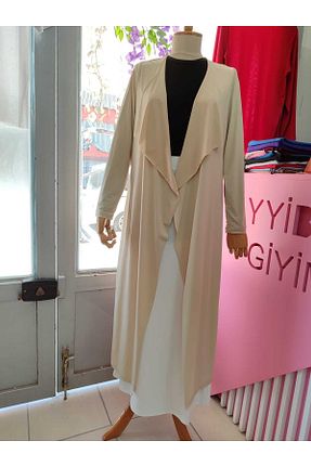 کت حجاب بژ زنانه Çan TAYYİBE GİYİM - کد 854086121