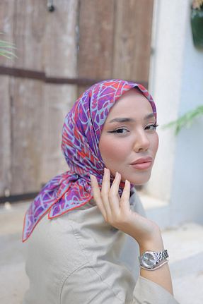 روسری نارنجی پنبه ای Silk Home - کد 846953631
