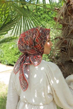 روسری طوسی پنبه ای Silk Home - کد 846953640