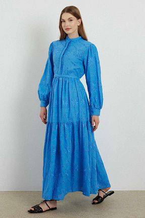 لباس حجاب آبی زنانه رگولار Hooopstore - کد 832791421