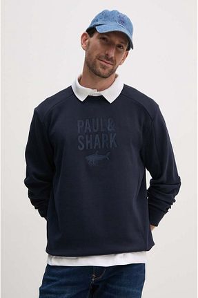 سوئیشرت سرمه ای مردانه چاپی Paul&Shark - کد 852910015