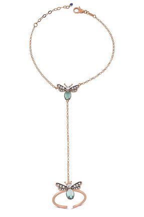 شاهمران طلا صورتی 14 عیار Piano Jewellery - کد 107323666