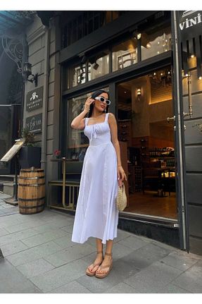 لباس سفید زنانه بافتنی Meros Atelier - کد 841728304