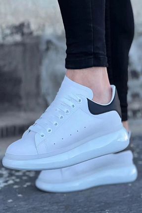 کفش اسنیکر سفید مردانه بند دار Mida Shoes - کد 853749514