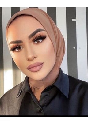 روسری قهوه ای پنبه ای Organic - کد 735430093