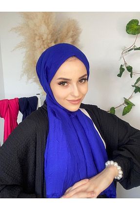 شال سرمه ای زنانه پنبه ای Helya - کد 309255283