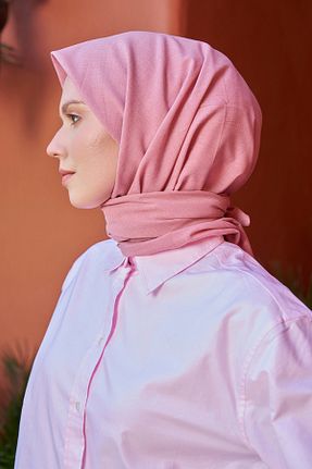 روسری صورتی پلی استر Madame Polo - کد 356234788