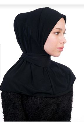 شال مشکی زنانه پنبه ای Pamuk - کد 232662141