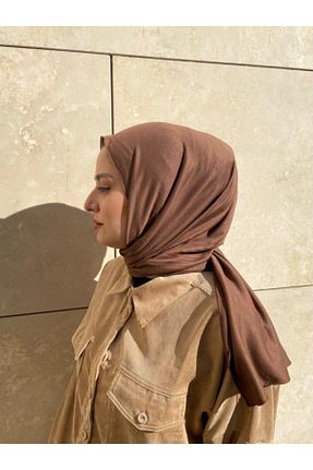 شال قهوه ای زنانه ویسکون Hürremist - کد 136303459