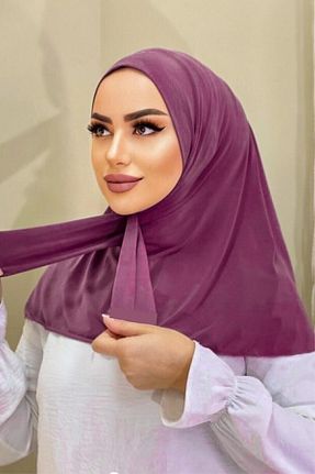 شال بنفش زنانه پنبه ای Helya - کد 255217428