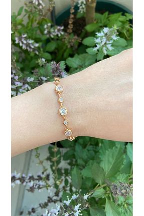 دستبند جواهر صورتی زنانه فلزی Anetta Jewelry - کد 853269923