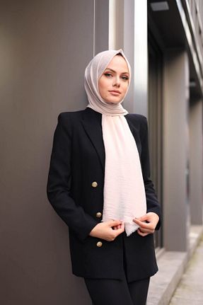 شال طوسی زنانه پنبه ای Hürremist - کد 176152163