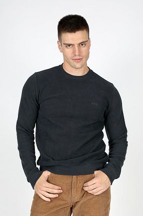 سوئیشرت سرمه ای مردانه ساده Lee Cooper - کد 853866358