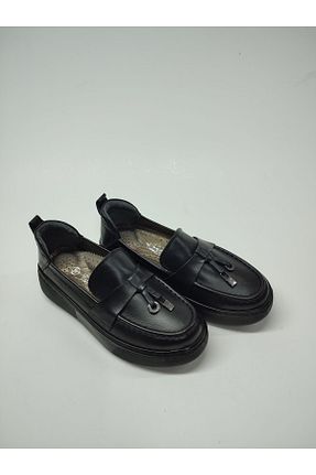 کفش کژوال مشکی بچه گانه چرم خالص Rose Club Kids - کد 786409072