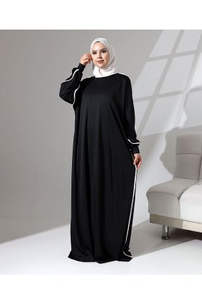 لباس حجاب مشکی زنانه اورسایز Berel Moda - کد 852095281
