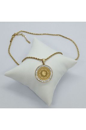 گردنبند استیل ( فولاد ) طلائی زنانه استیل (فولاد) Ödül Moda - کد 853887161