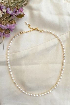 گردنبند مروارید سفید NBS Beautiful Naturel Stones - کد 853894186