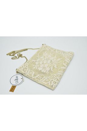 کیف پورتفوی و کلاچ بژ زنانه پارچه ای ANTERİ - کد 316916225
