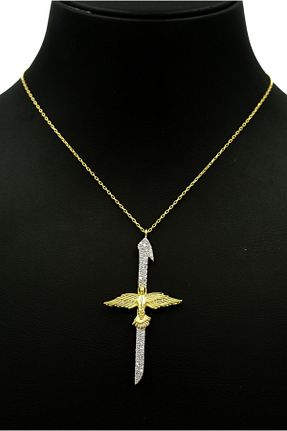 گردنبند نقره طلائی زنانه 925 عیار Ricco Jewellery - کد 853940885