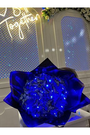 گل خشک و مصنوعی آبی FF STORE - کد 746218204