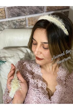 ست بارداری سفید زنانه ASİMEL TAÇ & TASARIM - کد 58779667